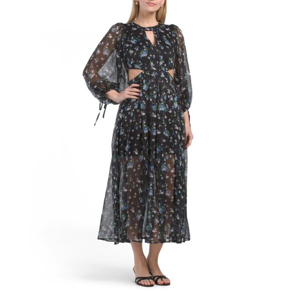 MAJE Bouquet Risof Maxi Dress